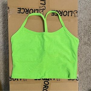 Beyond Yoga Neon Green Tank Top